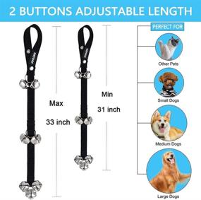 img 1 attached to CATOOP Premium Dog Doorbells: Easy Potty Training Bell for Big Dogs - Adjustable & Extra Loud - High-Quality Training Aid with 7 Extra Large Bells