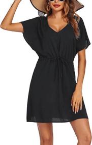 img 4 attached to Ekouaer Womens Sleeve Beachwear Coverups