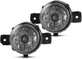 img 4 attached to Torchbeam Fog Lights | Fits 2004-2015 Sentra, 2008-2010 M35/M45, 07-up Altima Sedan | Replacement Driving Fog Lamp Assembly | H11 12V 55W Halogen Bulbs | Clear Lens | Complete with Wiring Kit