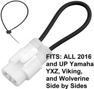 🚗 seat belt bypass for 2016 and later yamaha yxz 1000r, viking, wolverine models | vi x2 ss harness override switch connector jumper plug clip | accessories over ride by-pass | 2019-2022 logo