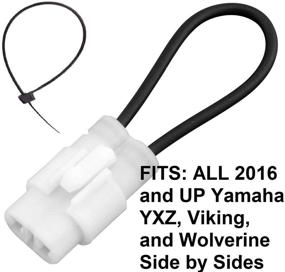 img 1 attached to 🚗 Seat Belt Bypass for 2016 and Later Yamaha YXZ 1000R, Viking, Wolverine Models | VI X2 SS Harness Override Switch Connector Jumper Plug Clip | Accessories Over Ride By-Pass | 2019-2022