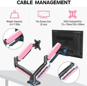 img 3 attached to Монтажная система для компьютеров MOUNTUP с регулируемой высотой, 4.4-17.6 фунтов.