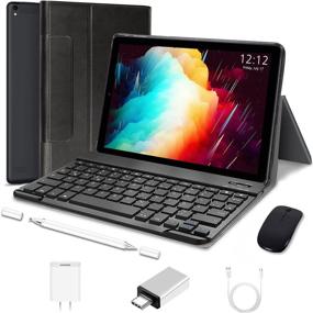 img 4 attached to 📱 10-inch High-Performance Tablet with Keyboard and Mouse, Android 10.0 Quad-Core Processor, 3GB RAM +64GB, Google GMS Certification, 4G WiFi, 8000 mAh, FM, GPS, Bluetooth, OTG