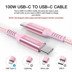 img 2 attached to 🔌 Кабель USB C to USB C длиной 10 футов (2 штуки): Быстрая зарядка для iPad Pro 11", iPad Mini 6, MacBook Air M1, Google Pixel, Samsung S20