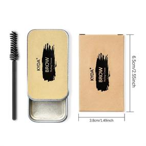 img 3 attached to 🎩 Ownest 2PCS Eyebrow Soap Kit for Natural Brows - Long Lasting Waterproof Smudge Proof Styling Pomade | 3D Feathery Brows Makeup Balm