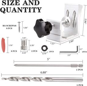 img 3 attached to 🔩 All-In-One Pocket Hole Jig: XOOL 25 Pcs Aluminum Kit for Woodworking and Carpenters