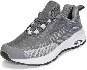 img 3 attached to 👟 Eagsouni Men's Lightweight Running Shoes Non Slip Sneakers Women's Breathable Walking Athletic Gym Tennis Shoes