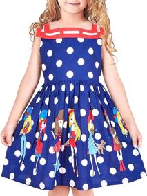 img 4 attached to 👗 Timeless Style: Girls' Classic Vintage Holiday Sundress Collection for Girls' Clothing and Dresses