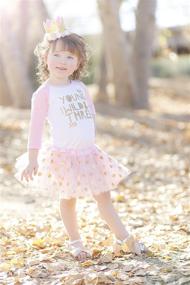 img 1 attached to Girls' Young Wild & Three Third Birthday Shirt - Pink Raglan 3/4 Sleeve or Short Sleeve