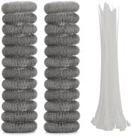 onupgo 24 pack stainless steel lint traps for washing machine - keep your laundry lint-free! easy installation with nylon cable ties. logo