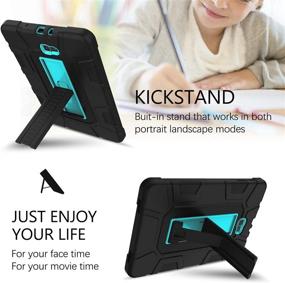 img 1 attached to 📱 Galaxy Tab A 10.1 2016 Case: Rugged Shockproof Tablet Protection – Blue/Black