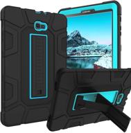 📱 galaxy tab a 10.1 2016 case: rugged shockproof tablet protection – blue/black logo