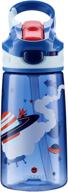 👦 upstyle 13.5oz kids flip water bottle: leakproof, dustproof, bpa-free — perfect for sports, hiking, and camping! логотип