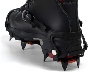 img 2 attached to ⛄️ Hillsound Trail Crampon Pro - Ice Traction Device/Crampons with 10 Carbon Steel Spikes and a 2-Year Warranty
