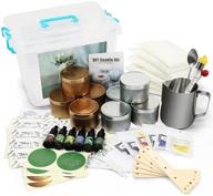 🕯️ candle making kit 81 piece set - scented candle molds, craft supplies with soy wax, fragrance oil, cotton wicks, candle pigment - diy luxury candles logo