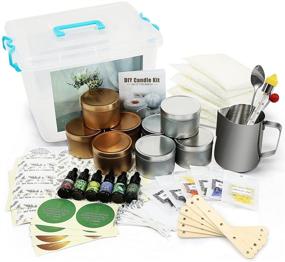 img 4 attached to 🕯️ Candle Making Kit 81 Piece Set - Scented Candle Molds, Craft Supplies with Soy Wax, Fragrance Oil, Cotton Wicks, Candle Pigment - DIY Luxury Candles