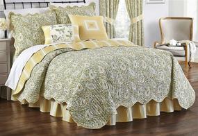 img 3 attached to Waverly Spring Reversible Full/Queen Quilt Collection - Paisley Verveine