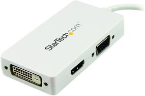 img 3 attached to 🔌 Адаптер StarTech.com для путешествий: Mini DisplayPort в VGA DVI HDMI конвертер - белый - портативное 3-в-1 решение