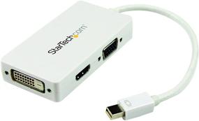 img 4 attached to 🔌 Адаптер StarTech.com для путешествий: Mini DisplayPort в VGA DVI HDMI конвертер - белый - портативное 3-в-1 решение