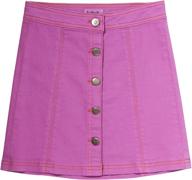 👧 girls' clothing: kidpik colored denim skirt mojito - stylish skirts & skorts logo