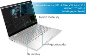 img 3 attached to 🔵✨ Keyboard Cover for HP Envy x360 15.6" 2-in-1 Laptop (15M-ED0013DX/ED1023DX/ED1013DX & EE0013DX/EE0023DX) and HP Envy 17.3" Laptop with Fingerprint Reader (17M-CH0013DX/CG0013DX/CG1013DX/CG100CG0019NR), Blue Star