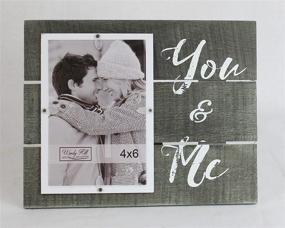 img 1 attached to You & Me 4x6 Real Wood Slats Picture Frame: Wall/Tabletop Photo Display 694000