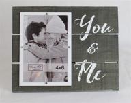 you & me 4x6 real wood slats picture frame: wall/tabletop photo display 694000 логотип