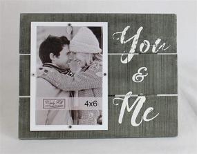 img 3 attached to You & Me 4x6 Real Wood Slats Picture Frame: Wall/Tabletop Photo Display 694000