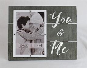 img 2 attached to You & Me 4x6 Real Wood Slats Picture Frame: Wall/Tabletop Photo Display 694000