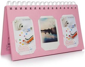 img 4 attached to 📸 CAIUL Pink Mini Book Album for Instax Mini 8 8+ 9 70 7s 25 26 50s 90 Film, Pringo P231, Instax Share SP-1 SP-2, Polaroid PIC-300 Z2300 Film - Fits 60 Photos