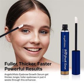 img 3 attached to 👀 Brow Enhancer Serum for Fuller, Thicker Eyebrows - Visible Results in Just 4 Weeks, 5ml Volumizing Formula, 6-Month Supply