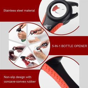 img 3 attached to 🔧 5-in-1 Jar Opener Bottle Opener Multipurpose Gripper Kit with Silicone Handle - Ideal for Weak Hands, Arthritis Patients, Elderly, and Children