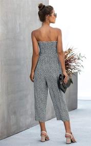 img 2 attached to 👗 Angashion Casual Shoulder Sleeveless Jumpsuit - Women's Clothing and Jumpsuits, Rompers & Overalls