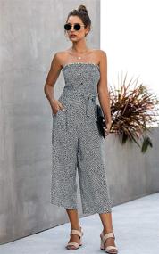 img 3 attached to 👗 Angashion Casual Shoulder Sleeveless Jumpsuit - Women's Clothing and Jumpsuits, Rompers & Overalls