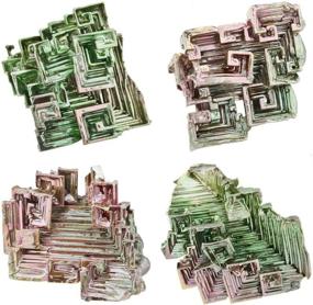 img 1 attached to 🔮 Bismuth Crystal Healing: Rockcloud 1-1.5" Mineral Specimen for Irregular Home Decoration