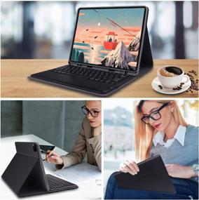 img 1 attached to iPad Pro 12.9 2020 Keyboard ⌨️ Case - Ultra-Slim Removable Cover with Bluetooth Keyboard