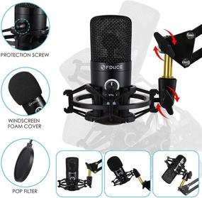 img 1 attached to 🎙️ FDUCE USB Streaming Microphone Kit: Professional 192Khz/24bit Studio Mic with Arm Stand for Singing, Gaming, Podcasts, and Online-Teaching