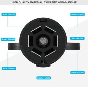 img 1 attached to 🚍 8.2ft RV Style Blade Trailer Wiring Extension Cable - NEW SUN 7 Way Plug Trailer Inline Cord
