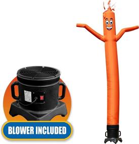 img 3 attached to Sky Dancers 10Ft Tall Inflatable Tube Man Complete Set With 1/2HP Blower (Orange)