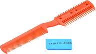 🪒 se razor comb: versatile grooming tool with spare blades, assorted colors - fc1003 logo