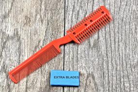 img 3 attached to 🪒 SE Razor Comb: Versatile Grooming Tool with Spare Blades, Assorted Colors - FC1003