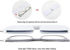 img 3 attached to 👓 WANWAN Slim TR90 Frame Reading Glasses for Men Women | Anti-blue Light Reader with Mini Ultra-Compact Case | Enhancing SEO