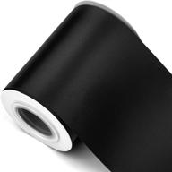 🎀 humphrey's craft 4 inch black double faced satin ribbon - 10 yards: versatile colors for crafting, gift wrapping, sewing, and decoration! logo