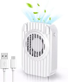 img 4 attached to 🌀 Gulito Portable Personal Hands-Free Fan - USB Rechargeable Neck Fan with 3 Speeds for Running, Travel, and Outdoor Activities