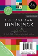 📦 dcwv cardstock matstack jewels - 87 sheets, 4.5 x 6.5 inches logo