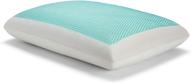 🌬️ sealy essentials memory foam gel cooling pillow - stay cool and comfy with pack of 1, white logo