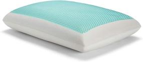 img 4 attached to 🌬️ Sealy Essentials Memory Foam Gel Cooling Pillow - Stay Cool and Comfy with Pack of 1, White