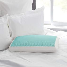 img 3 attached to 🌬️ Sealy Essentials Memory Foam Gel Cooling Pillow - Stay Cool and Comfy with Pack of 1, White