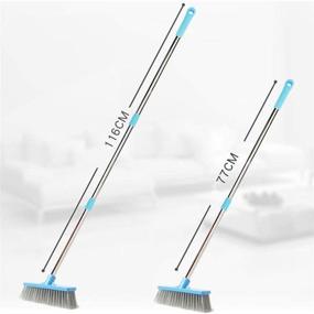 img 2 attached to 🧹 JEBBLAS Long Handle Floor Scrub Brush -47.3&#34; Stiff Bristle Grout Brush for Cleaning Bathroom, Patio, Kitchen, Wall, and Deck - Ideal Tub and Tile Brush