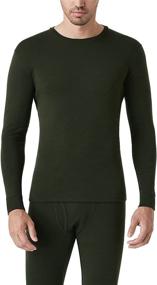 img 4 attached to 👕 LAPASA Men's Merino Wool Thermal Underwear Top: Lightweight & Midweight Base Layer Undershirt - M29, M67